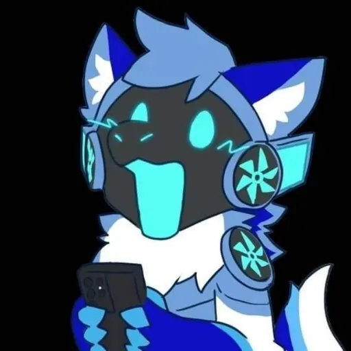 blue protogen - Sticker 10