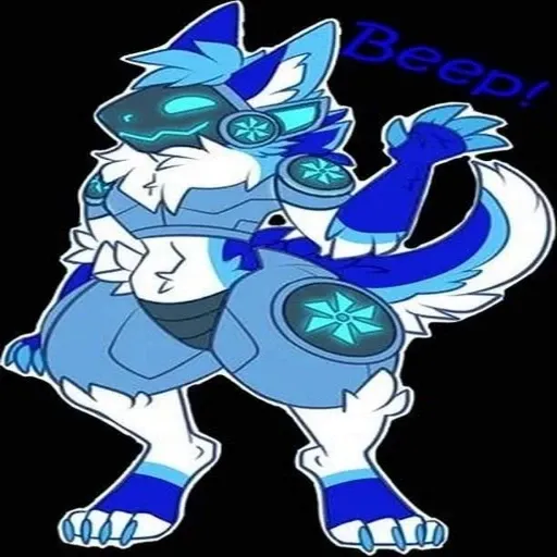 blue protogen - Sticker 21