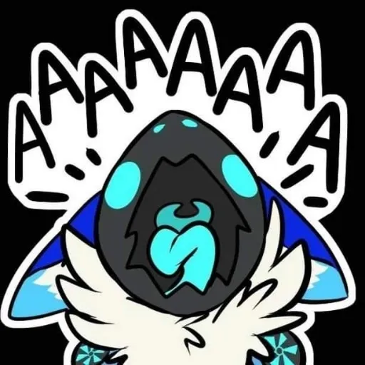 blue protogen - Sticker 15