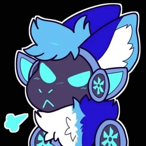 blue protogen - Sticker 13