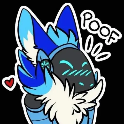 blue protogen - Sticker 9