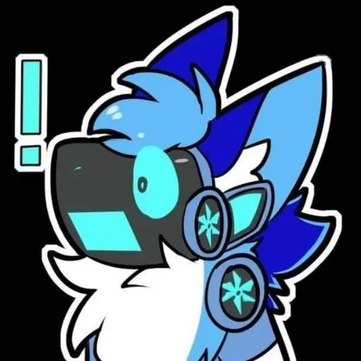 blue protogen - Sticker 19
