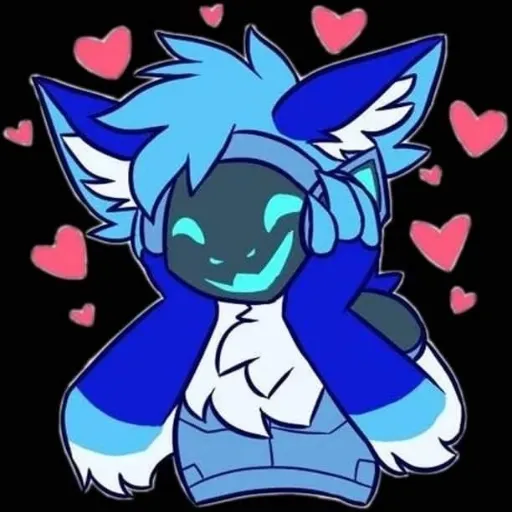 blue protogen - Sticker 14