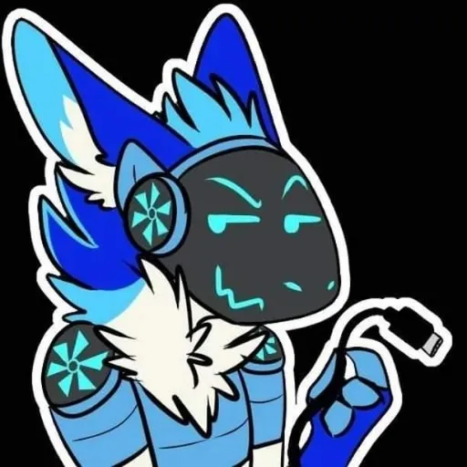 blue protogen - Sticker 12