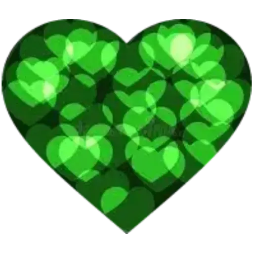 green hearts1 - Sticker 25