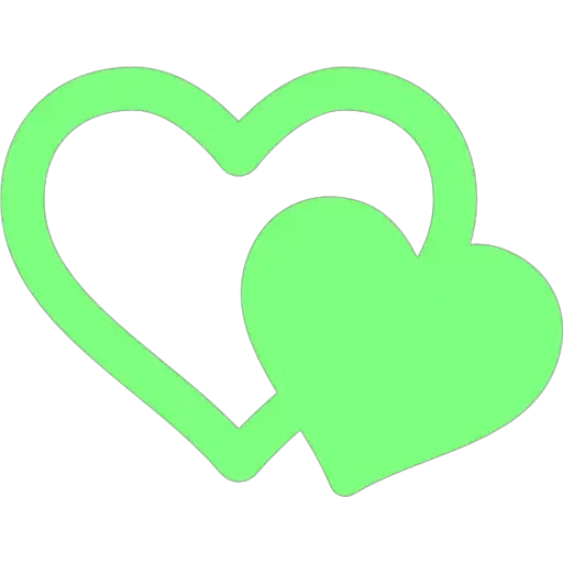 green hearts1 - Sticker 15