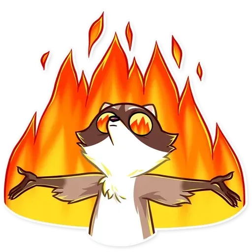 Bandit Raccoon - Sticker 11