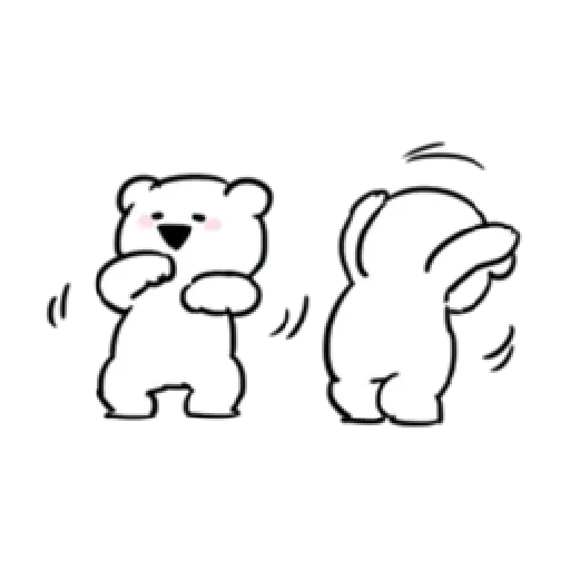 Extremely rabbit and bear - Sticker 23