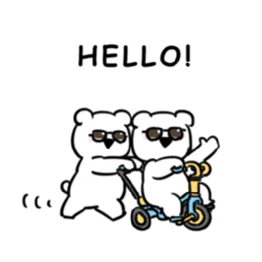 Extremely rabbit and bear - Sticker 18