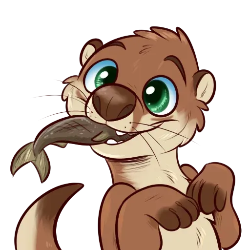 Otters: sake and tako - Sticker 12