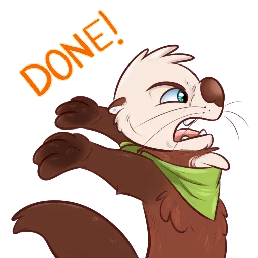 Otters: sake and tako - Sticker 17