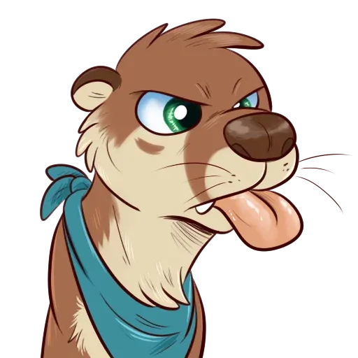 Otters: sake and tako - Sticker 16