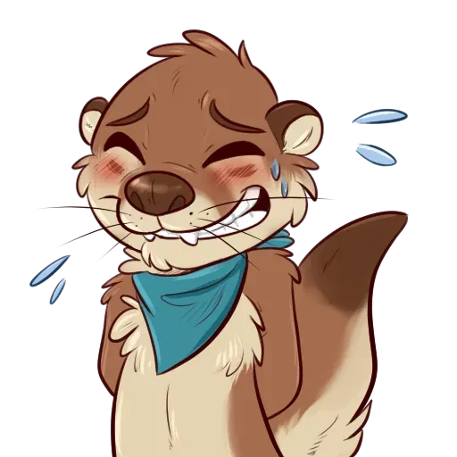 Otters: sake and tako - Sticker 14