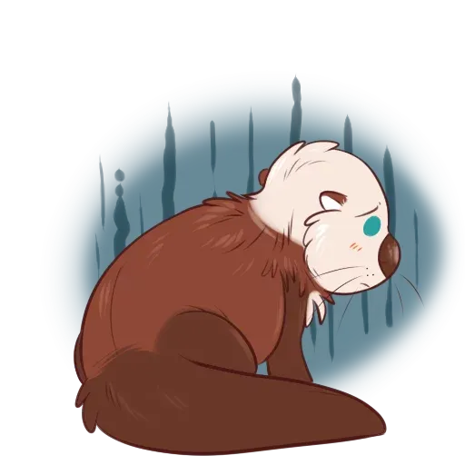 Otters: sake and tako - Sticker 21