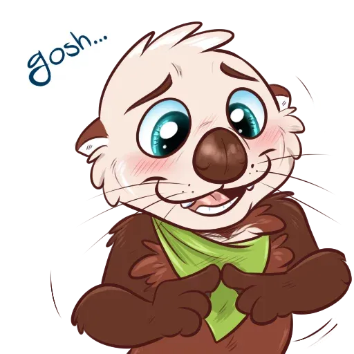 Otters: sake and tako - Sticker 19