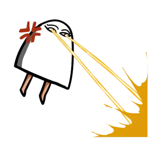 White lazy thing - Sticker 20