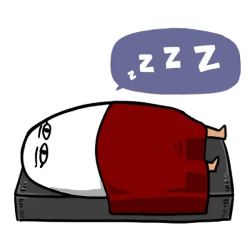 White lazy thing - Sticker 28