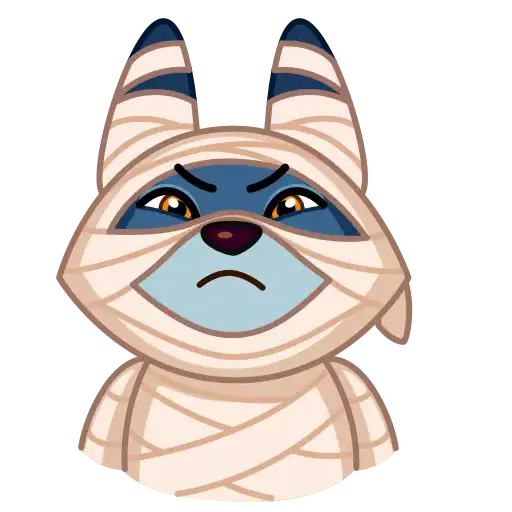 Mummy Jackal - Sticker 15