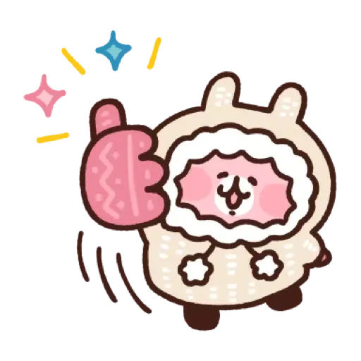 卡娜赫拉的小動物 新年貼圖 (Piske & Usagi, CNY) (2) - Sticker 9