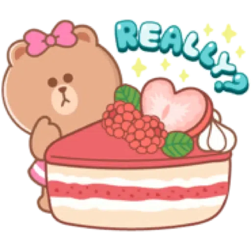 BROWN & FRIENDS: Pastel Food 1 - Sticker 16