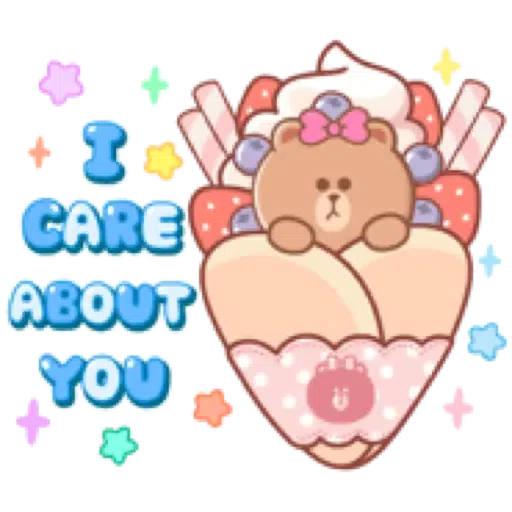BROWN & FRIENDS: Pastel Food 1 - Sticker 10