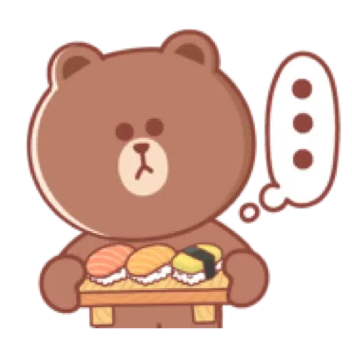BROWN & FRIENDS: Pastel Food 1 - Sticker 19