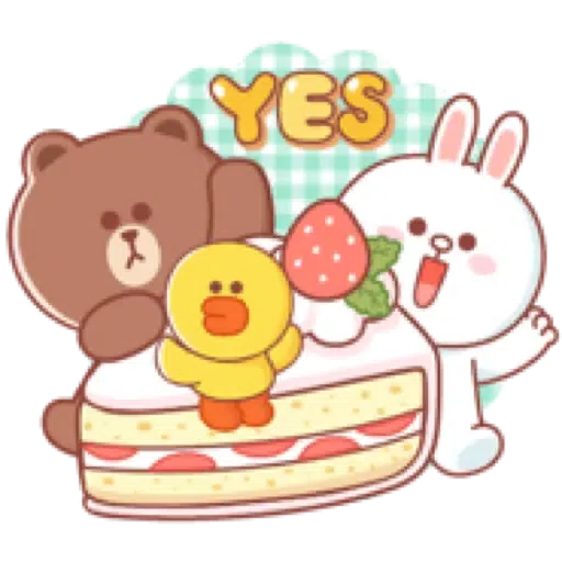 BROWN & FRIENDS: Pastel Food 1 - Sticker 13