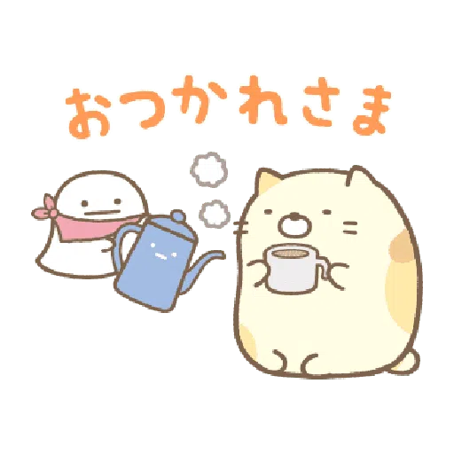 すみっコぐらし かわうそとすみっコ - Sticker 23