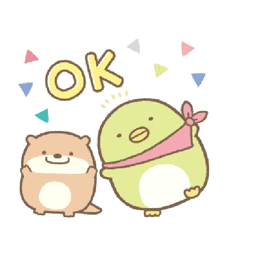 すみっコぐらし かわうそとすみっコ - Sticker 10