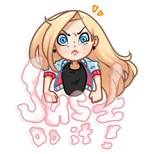 Гёрл - Sticker 25