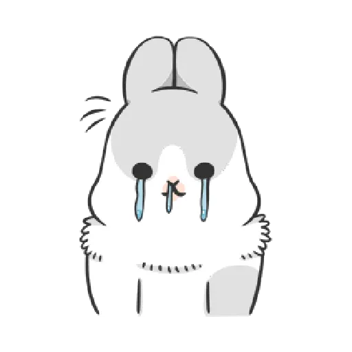 ㄇㄚˊ幾兔4, busy, cold, cry, go 30 - Sticker 15