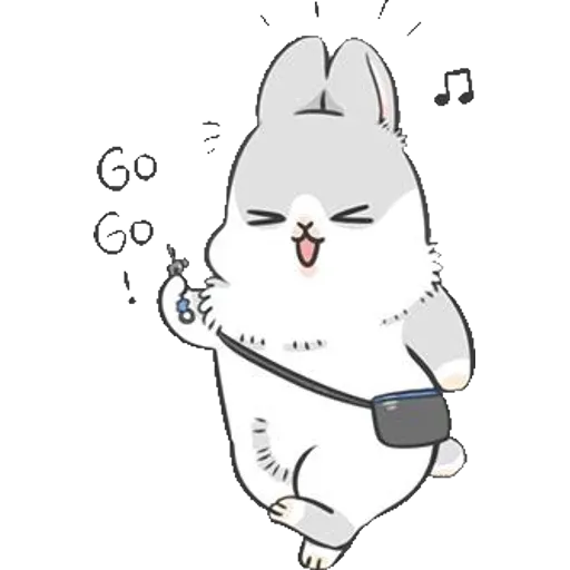 ㄇㄚˊ幾兔4, busy, cold, cry, go 30 - Sticker 30