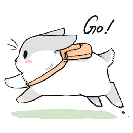 ㄇㄚˊ幾兔4, busy, cold, cry, go 30 - Sticker 28
