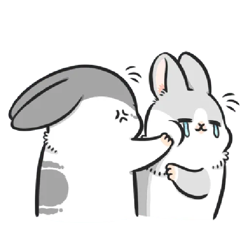 ㄇㄚˊ幾兔4, busy, cold, cry, go 30 - Sticker 21