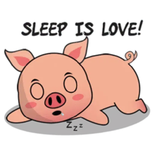 Laizy Piggy : Daily Talk - Sticker 11