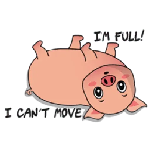 Laizy Piggy : Daily Talk - Sticker 10