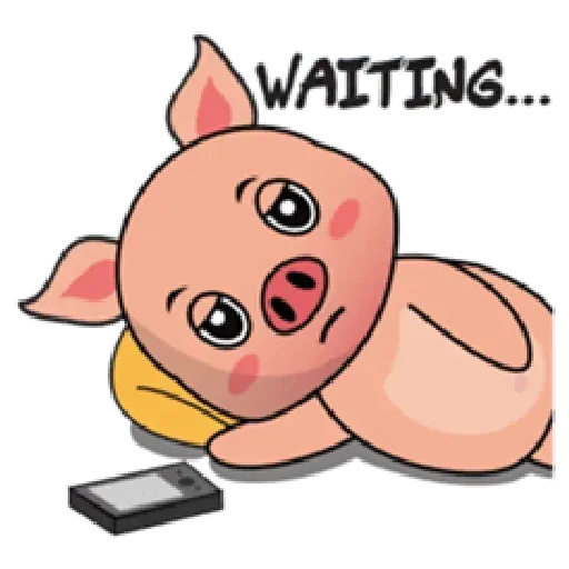 Laizy Piggy : Daily Talk - Sticker 29