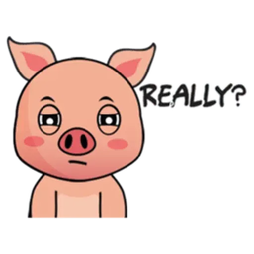 Laizy Piggy : Daily Talk - Sticker 24