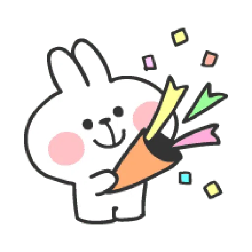 Rabbit Doodle 01 - Sticker 13
