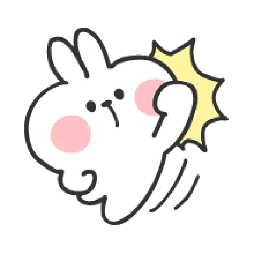 Rabbit Doodle 01 - Sticker 16