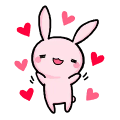 Rabbit pink - Sticker 10