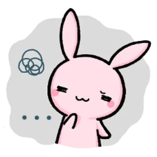 Rabbit pink - Sticker 25