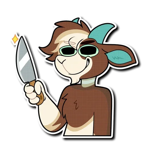 Furry with weapon - Sticker 24