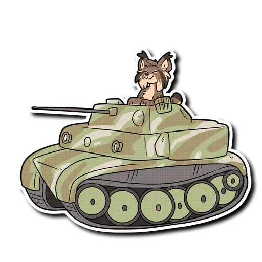 Furry with weapon - Sticker 20