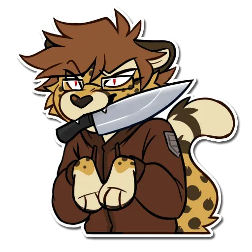 Furry with weapon - Sticker 9