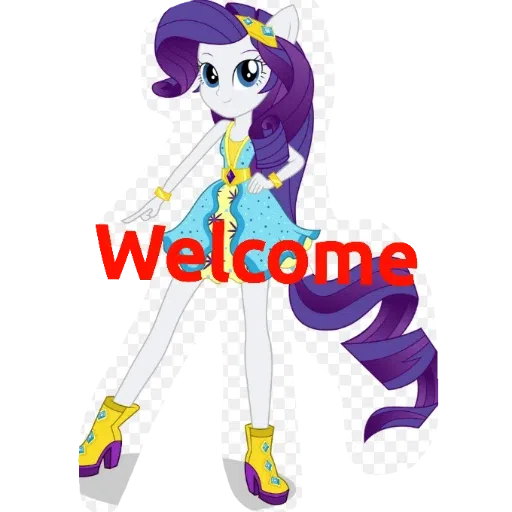 Rarity the stylist and trendy pony and equestria girl  - Sticker 16