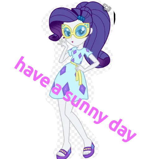 Rarity the stylist and trendy pony and equestria girl  - Sticker 11