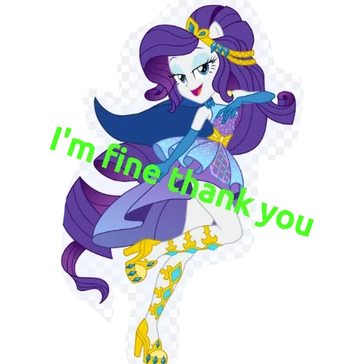 Rarity the stylist and trendy pony and equestria girl  - Sticker 17
