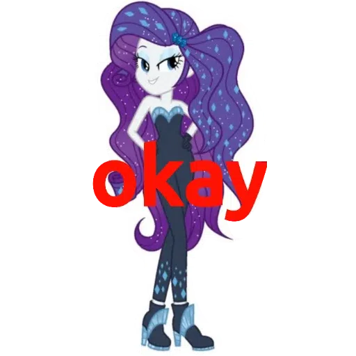 Rarity the stylist and trendy pony and equestria girl  - Sticker 21
