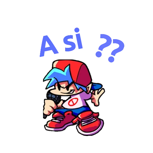 Boyfriend FNF stickers for WhatsApp in Spanish - Sticker 13